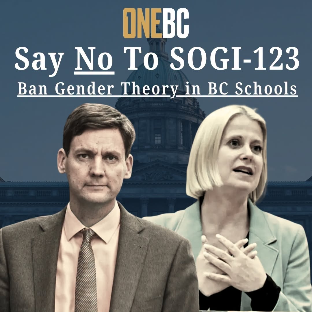 OneBC Say No To SOGI-123 graphic
